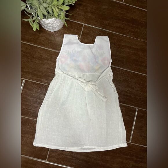 Mexican floral embroidery sleeveless dress sz 1 - Picture 3 of 5